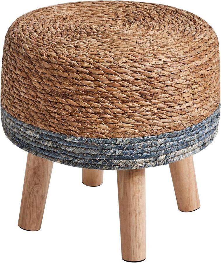 Zitkruk van Zeegras Handgemaakt Blauw 32 x 32 x 32 cm