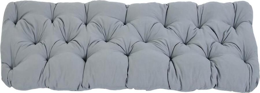 Zitkussen 120 x 50 x 8 cm lichtgrijs voor 2-zitsbanken Ambientehome AKADAS Bankkussen
