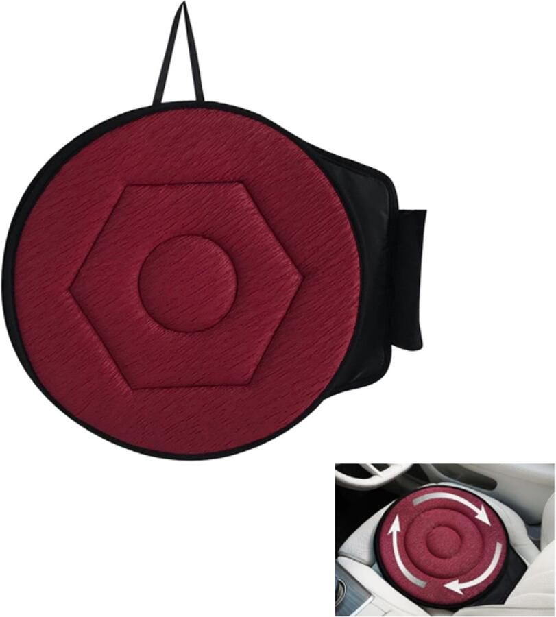 Zitkussen 40x45cm Orthopedisch Ergonomisch Traagschuim Stoelkussen Rolstoelkussen Zitkussen Bureaustoel computerstoel Comfortabel Memory Foam Steunkussen Wigkussen Bureaustoelkussen İschiaskussen Rood Ronde