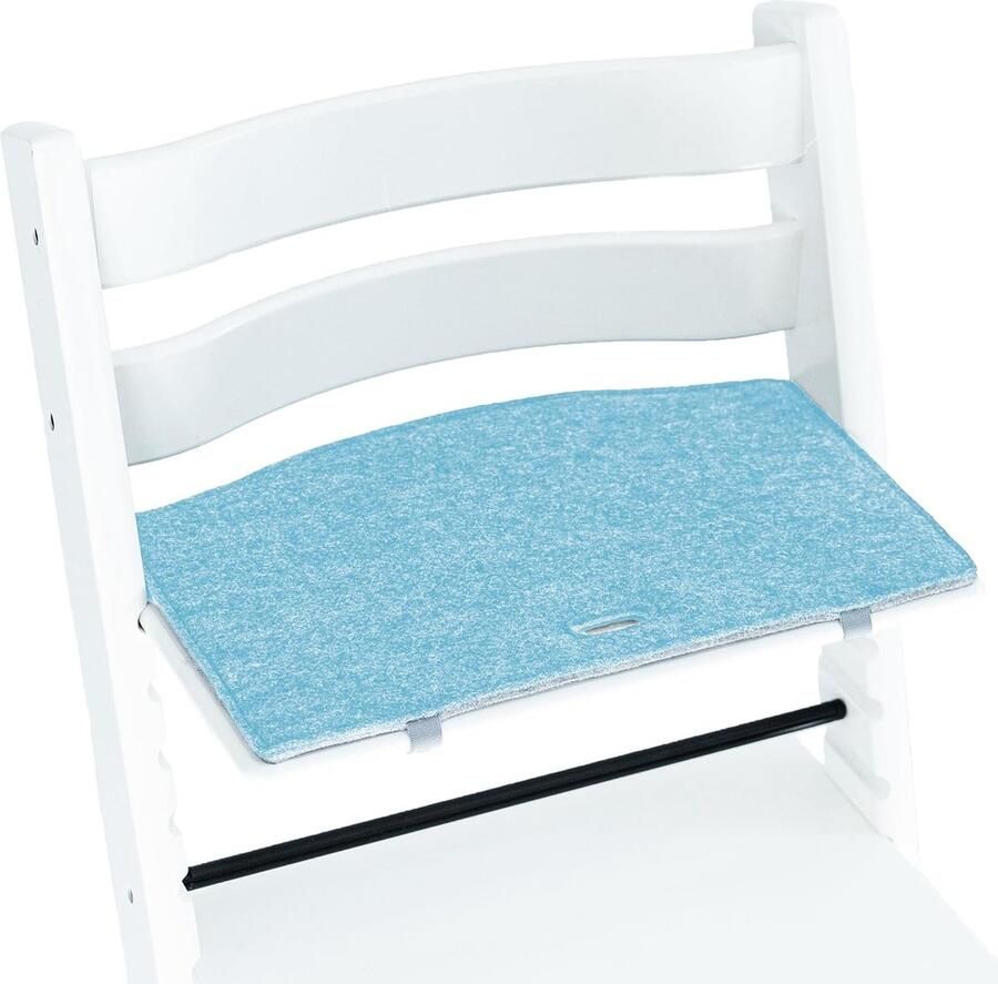 Zitkussen kinderstoel compatibel met Stokke Tripp Trapp -- Wasbaar kinderstoelkussen gemaakt van upcycled vilt