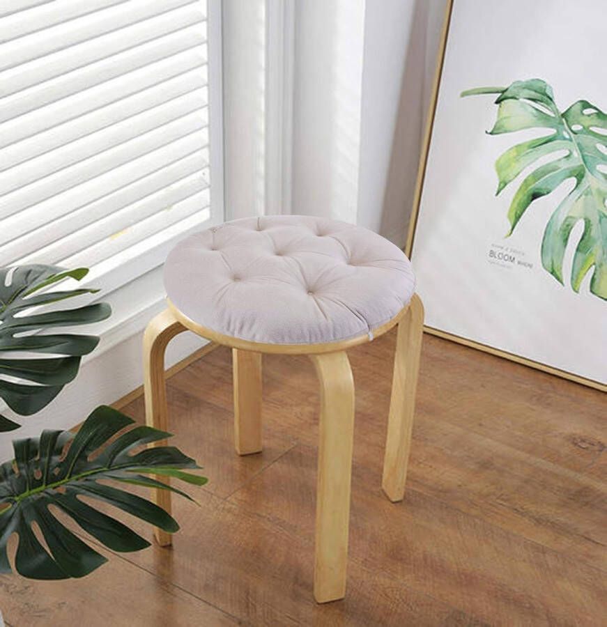 Zitkussen met banden rond zitkussen stoelkussen zacht zitkussen voor autostoel bureaustoel eetkamerstoelen banken en alle stoelen (1 stuks)