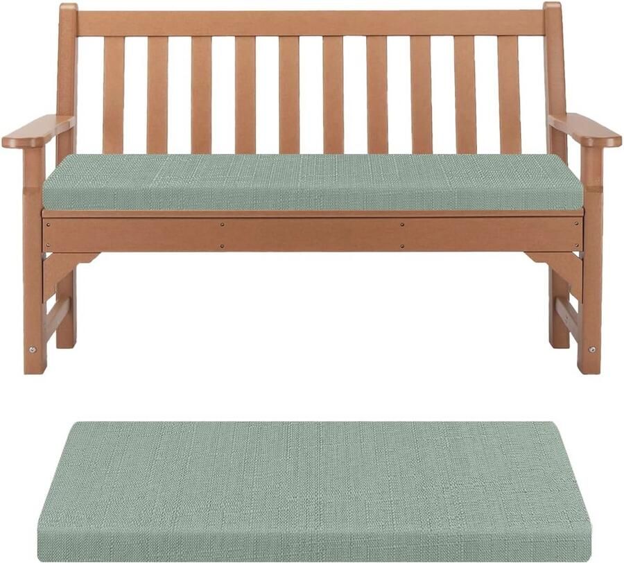 Zitkussen met Ritssluiting 150 x 40 x 5 cm Slijtvaste Bank- en Stoelkussen in Groen