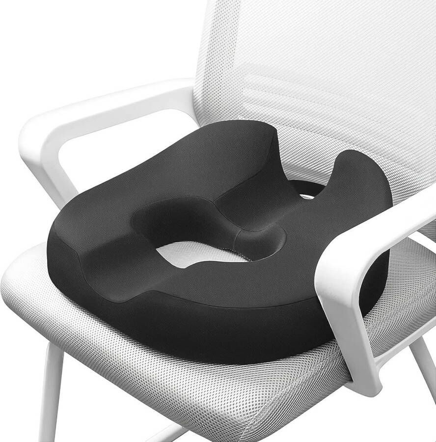 Zitkussen orthopedisch zitring aambeien stuitbeenkussen donutzitring stuitbeen ontlasting voor auto bank kantoor en rolstoel 30 5 cm zwart