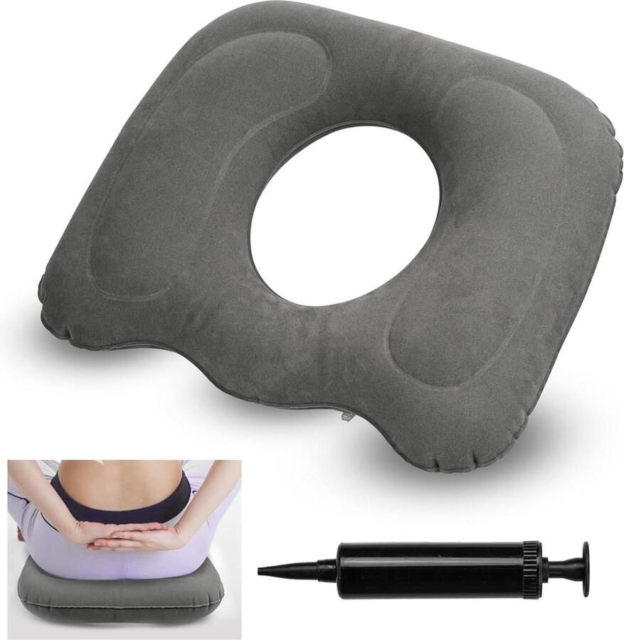 Zitkussen orthopedische Hemorroïde Donutkussen Zitring Coccyx Relief Opblaasbaar Coccyx Kussen voor Kantoorstoel Auto Rolstoel Sciatica Rugpijn zitkussen orthopedische