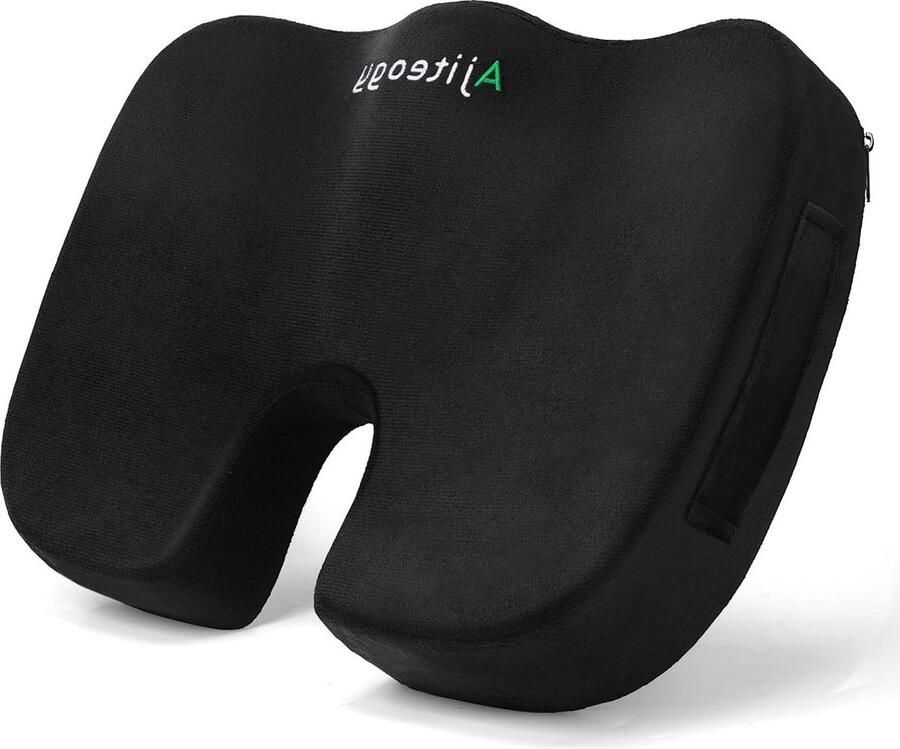 Zitkussen orthopedische traagschuim comfortabel kussen voor bureaustoel rolstoel en autostoel stuitbeen ischias aambeien rugpijnverlichting zitkussen orthopedische