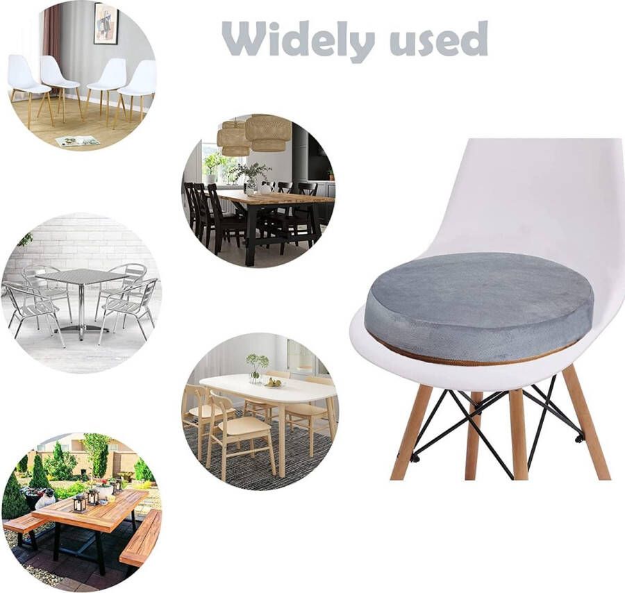 Zitkussen rond traagschuim rond zitkussen super zacht stoelkussen ronde zitkussen voor heupen stuitbeen geschikt voor thuis autostoel bureaustoel en alle stoelen grijs