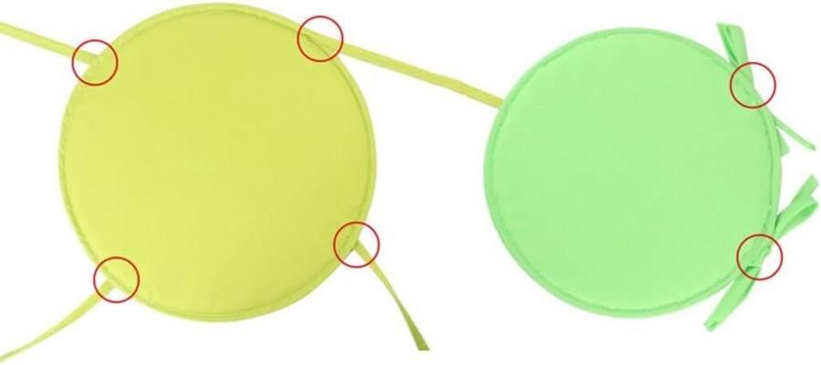 Zitkussen van schuim voor eetkamerstoelen Cirkelvormig verdikt rond zitkussen Diameter 38 cm