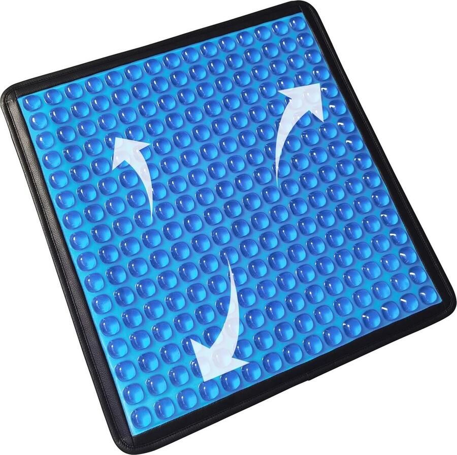 Ergonomisch Zitkussen voor Bureaustoel Auto en Rolstoel Honingraat Gel voor Pijnverlichting en Comfort