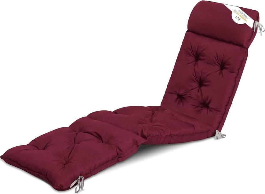 Zitkussen voor tuinbank Circa 195 x 49 x 12 cm Veelkleurig Bankkussen