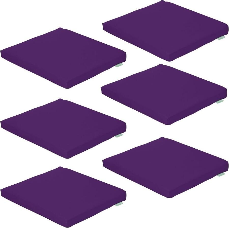 Zitkussen voor Tuinstoel Waterbestendig en Comfortabel Kussen voor Binnen en Buiten Duurzaam en Ondersteunend 6 Stuks