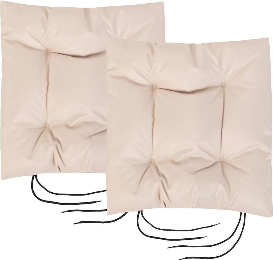 Zitkussen voor tuinstoelen met veilige riemen waterafstotend dikke kwaliteit antislip vulkussen van holle vezels ideaal voor gebruik binnen en buiten lichtgewicht en steen 2