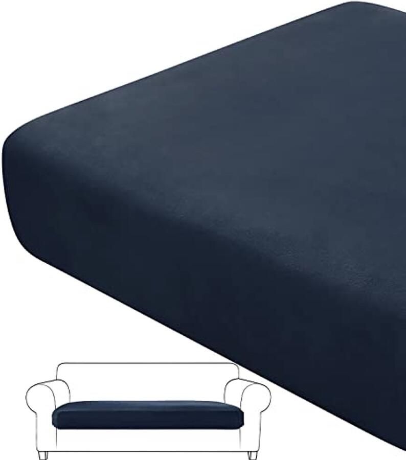 Zitkussenhoezen Set van Stretch Fluweel Antislip Bank Kussenhoezen voor Comfort en Bescherming