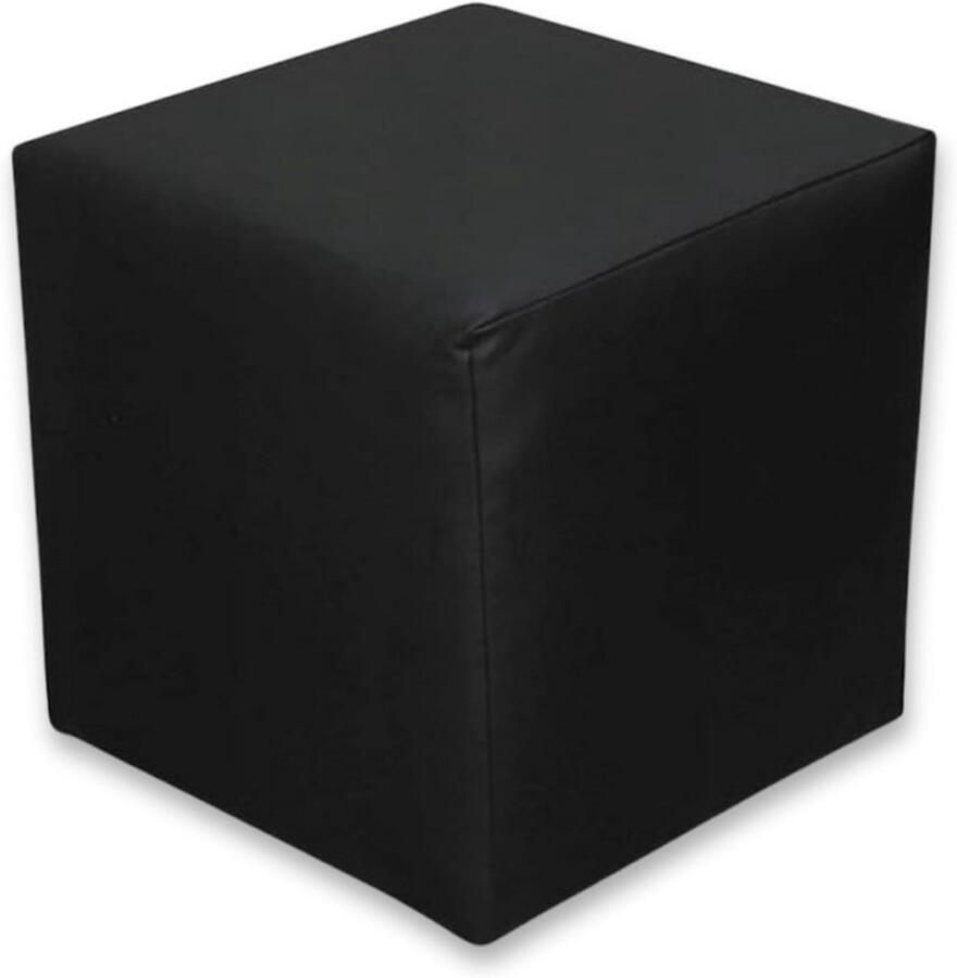 Zitpoef 40x40x40 cm Kunstleren Vloerkussen Voetenbank en Zitsysteem voor Woonkamer en Kinderkamer