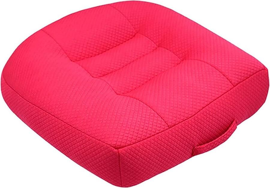 Zitverhoging autozitkussen ergonomisch orthopedisch zitkussen eettafel bureaustoel 40 x 40 cm roze