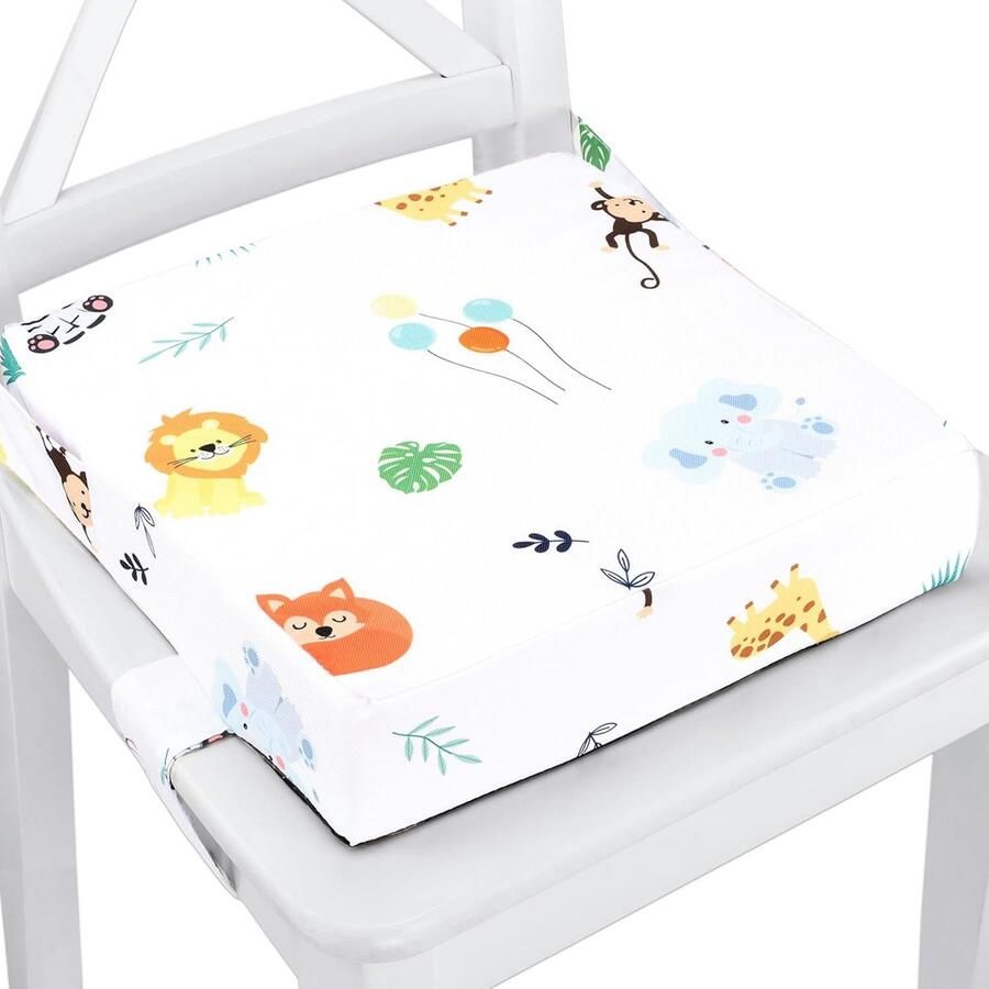 Zitverhoging stoel kind stoel verhoging zitkussen kinderstoel 32 x 32 x 8 cm kinderzitverhoging outdoor en indoor booster stoel verkleiner boostapak voor reizen hoge stoel Safari