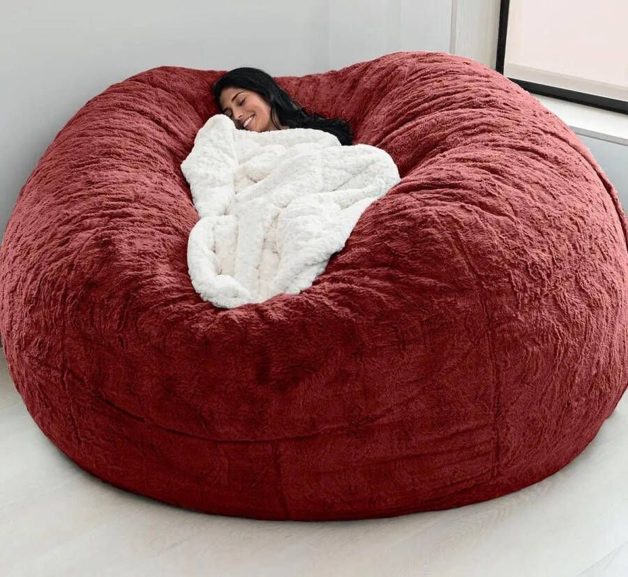 Zitzak Bean Bag XXL-zitzak Fatboy zacht behaaglijk zitzak stoelovertrek voor volwassenen (zonder vulling) wasbaar 150 x 65 cm lichtgrijs