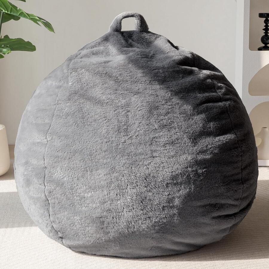 Zitzak Comfort Indoor Zachte beanbag 1 stuk Antraciet 85x85x55 cm