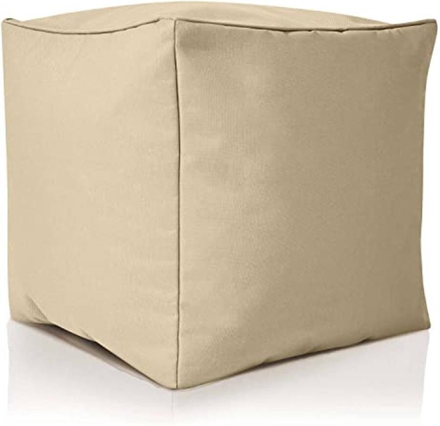 Zitzak Cube 40x40 cm Voetenbankje en Zitpoef voor Binnen en Buiten Stijlvol en Comfortabel in 14 Kleuren