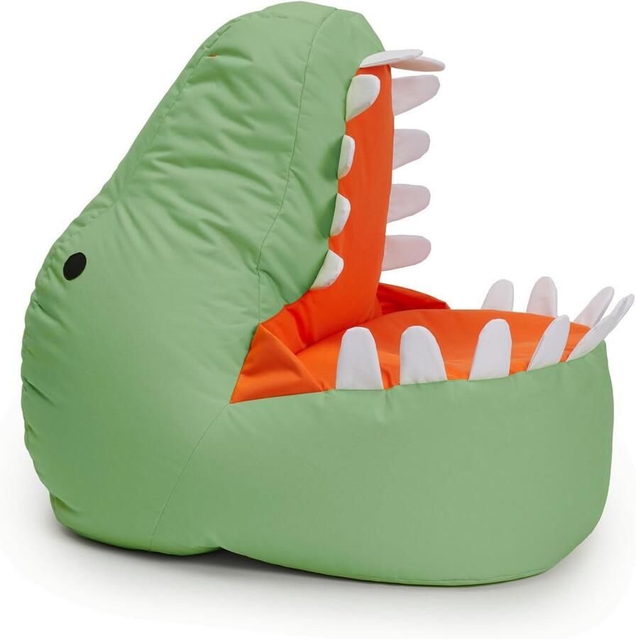 Zitzak Dino voor Kinderen Waterafstotende Bean Bag Ondersteunt Spelen en Chillen 90 x 90 x 70 cm