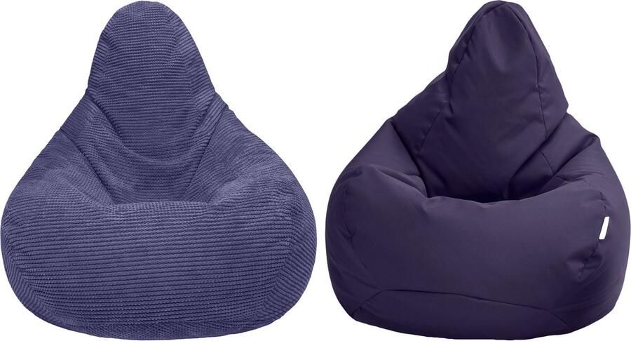 Zitzak Grote Zitzak Volwassenen Binnen Zitzakken Lounge Zitzak Woonkamer Hoge Rug Gaming Zitzak Stoel Bean bag Ligstoel Set van 2