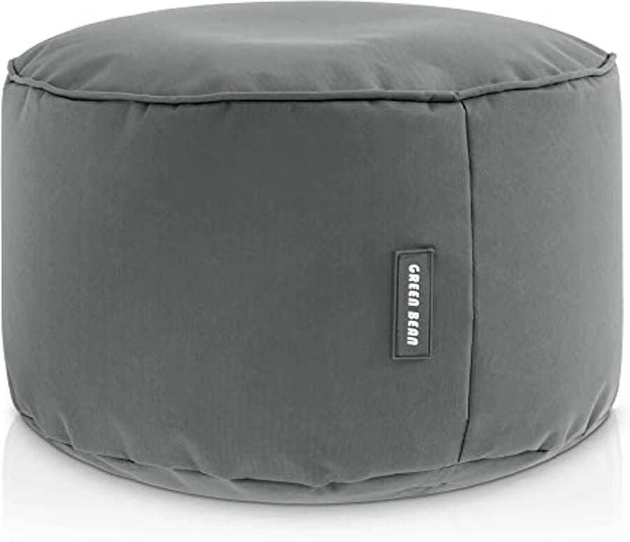 Zitzak Hocker 25x45cm Voetenbankje en Zitpoef voor Kinderen en Volwassenen Grijs