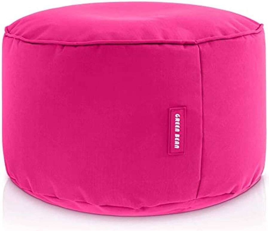 Zitzak-Hocker Roze Comfortabele Voetenbankje en Zitpoef voor Kinderen en Volwassenen