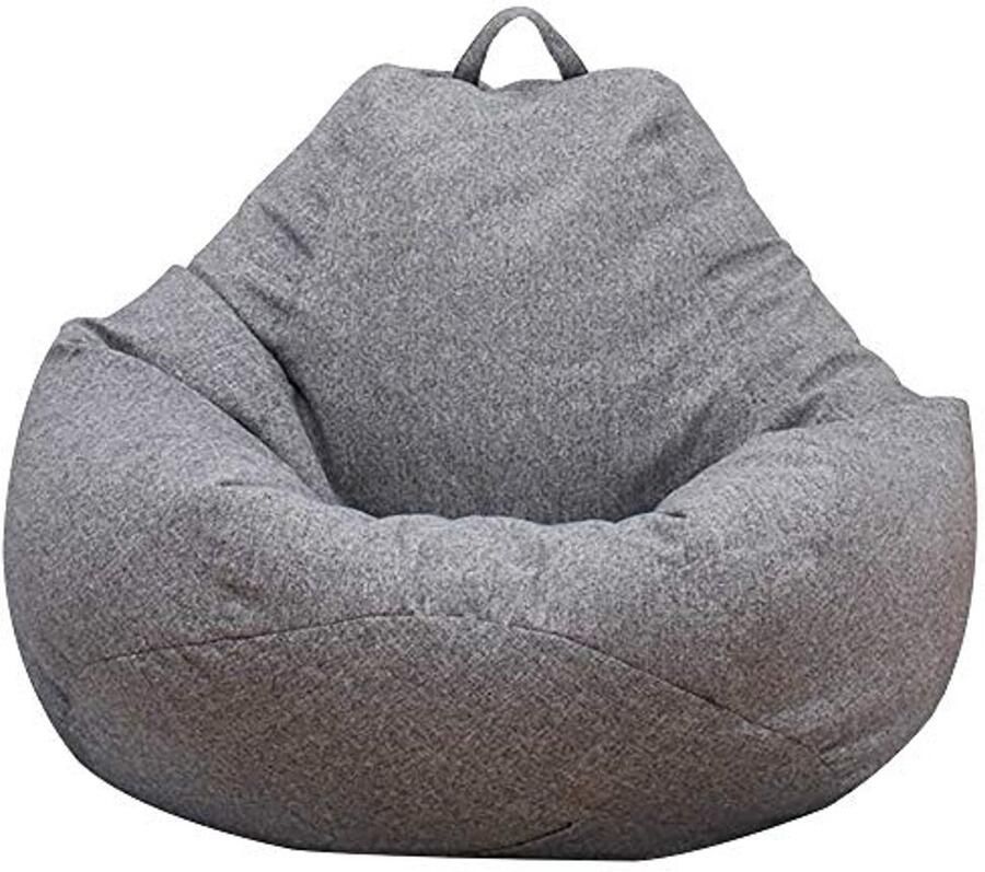 Zitzak Hoes 100 x 120 cm Grijs Geschikt voor Slaapkamer Woonkamer en Kantoor