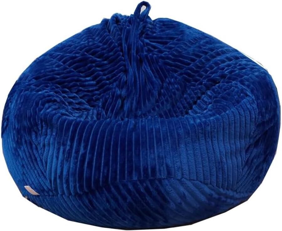 Zitzak hoes voor knuffeldieren blauw XL