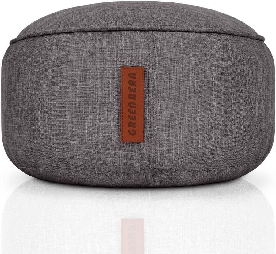 Zitzak krukje 25x45 cm Voetenbankje en zitpoef voor volwassenen en kinderen Donkergrijs