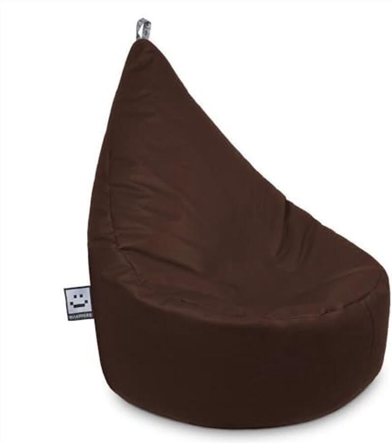 Zitzak kunstleer voor binnen Bruine kindermaat fauteuil