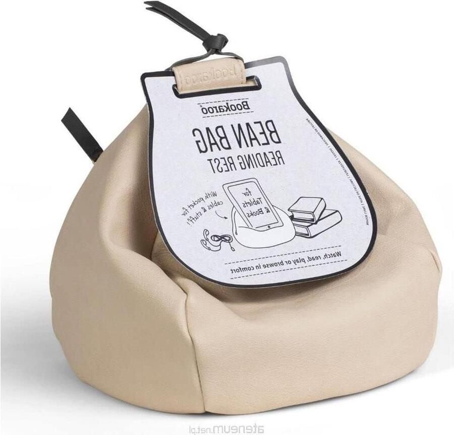 Zitzak Leessteun Crème Comfortabele Leunstoel voor Boeken_Laptop - Foto 2