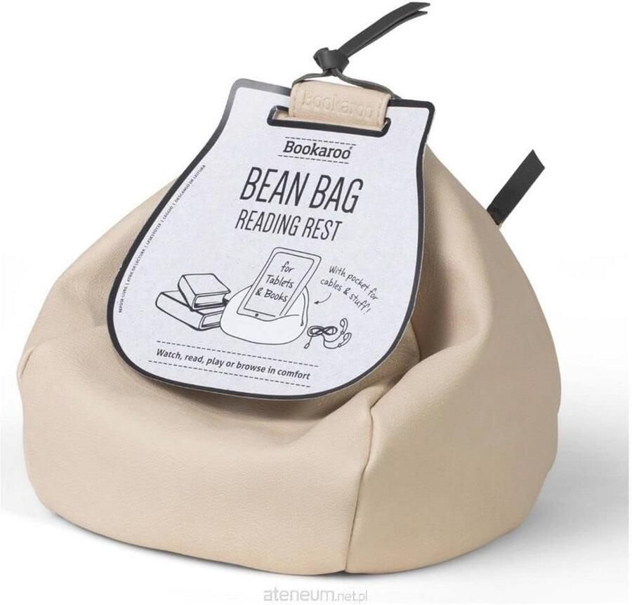 Zitzak Leessteun voor Telefoon Tablet en Boeken Crème