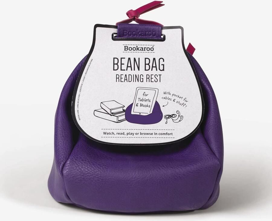 Zitzak Leessteun Ideaal voor Tablets Boeken en Telefoons Paars