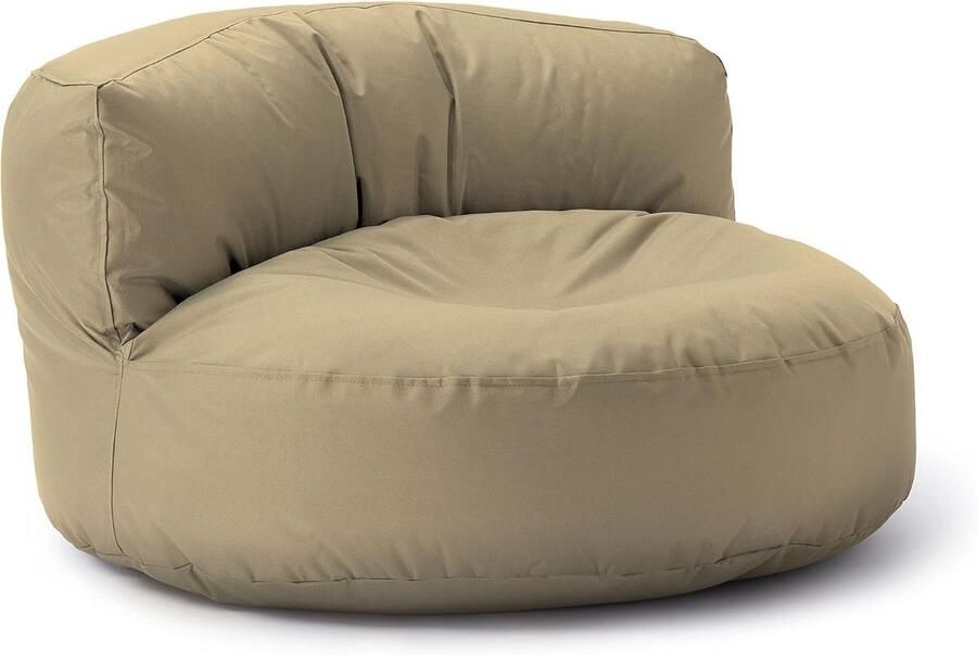 Zitzak Lounge 320 L Modern en Comfortabel Design voor Binnen en Buiten Aanpasbare EPS Vulling 90 x 50 cm Beige