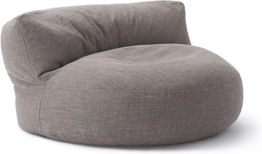 Zitzak Lounge (320 L) Modern en Comfortabel voor Binnen en Buiten Aanpasbare EPS Vulling Lichtgrijs 90 x 50 cm