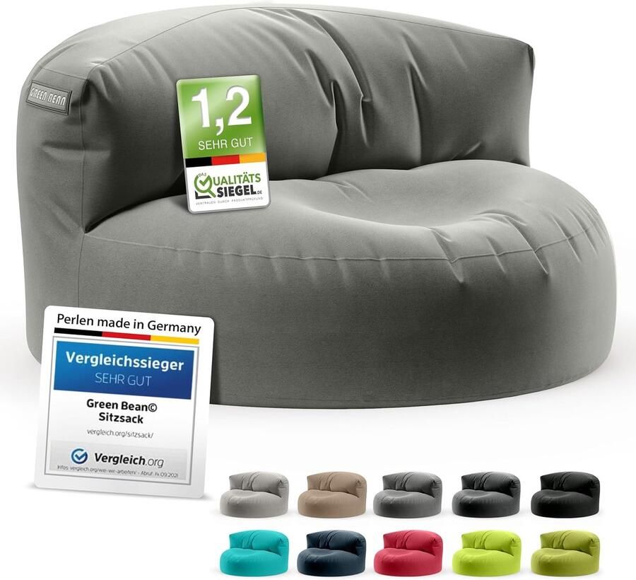 Zitzak loungebank met ergonomische rugleuning 90x50 cm voor binnen en buiten