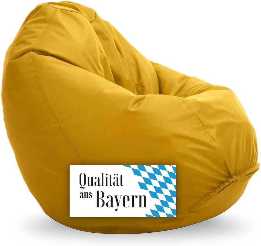Zitzak M in Geel voor Ontspanning en Gaming Afneembare Overtrek Voedselveilige Vulling Licht en Duurzaam