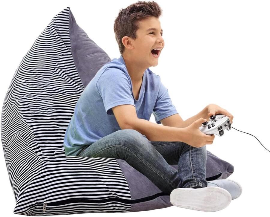 Cuddly Toy Storage Bean Bag Foldable Toy Organizer for Children Large Capacity Playbench for Children Teenagers and Adults