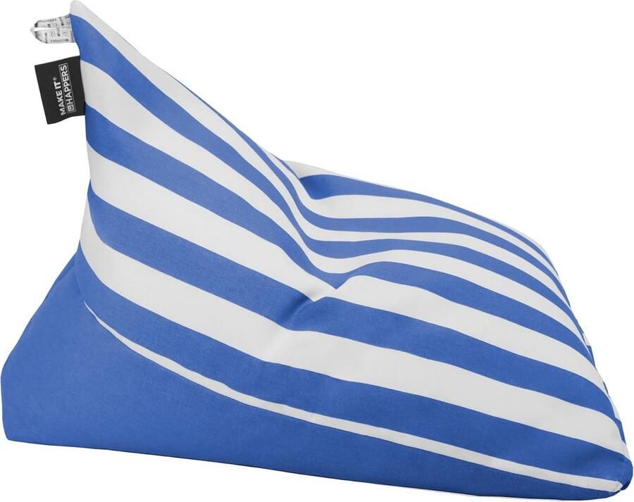 Zitzak Piramide voor Binnen en Buiten Blauw Duurzaam en Comfortabel