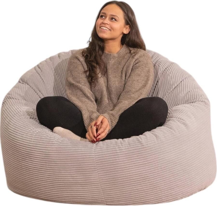 Zitzak Ribstof XXL Comfortabele en Elegante Beanbag voor Volwassenen en Kinderen Ideaal voor Ontspanning