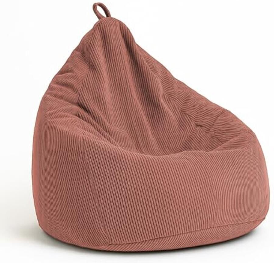 Zitzak van corduroy met EPS-vulling Zitkussen en gamingkussen in vele kleuren 85x125