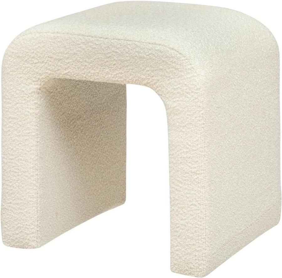 Zitzak van krullen 41 x 35 cm wit Atmosphera