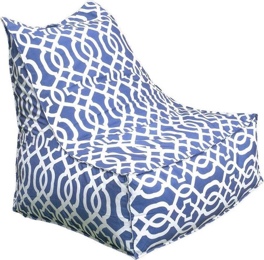 Zitzak voor binnen en buiten Blauw patroon