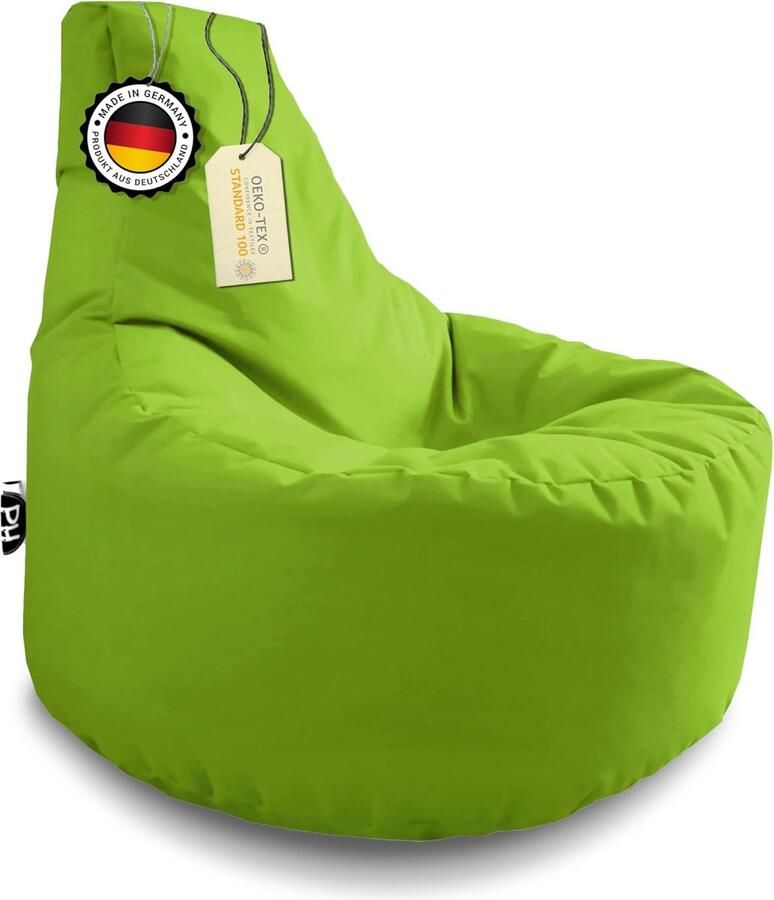 Zitzak voor binnen en buiten Gamer-kussen Loungekussen Ø 75 cm en 80 cm 25 kleuren beschikbaar