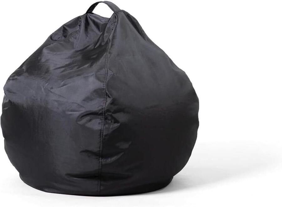 Zitzak voor binnen en buiten Zacht en comfortabel Ideaal voor woonkamer slaapkamer en tuin 65 x 62 cm Zwart