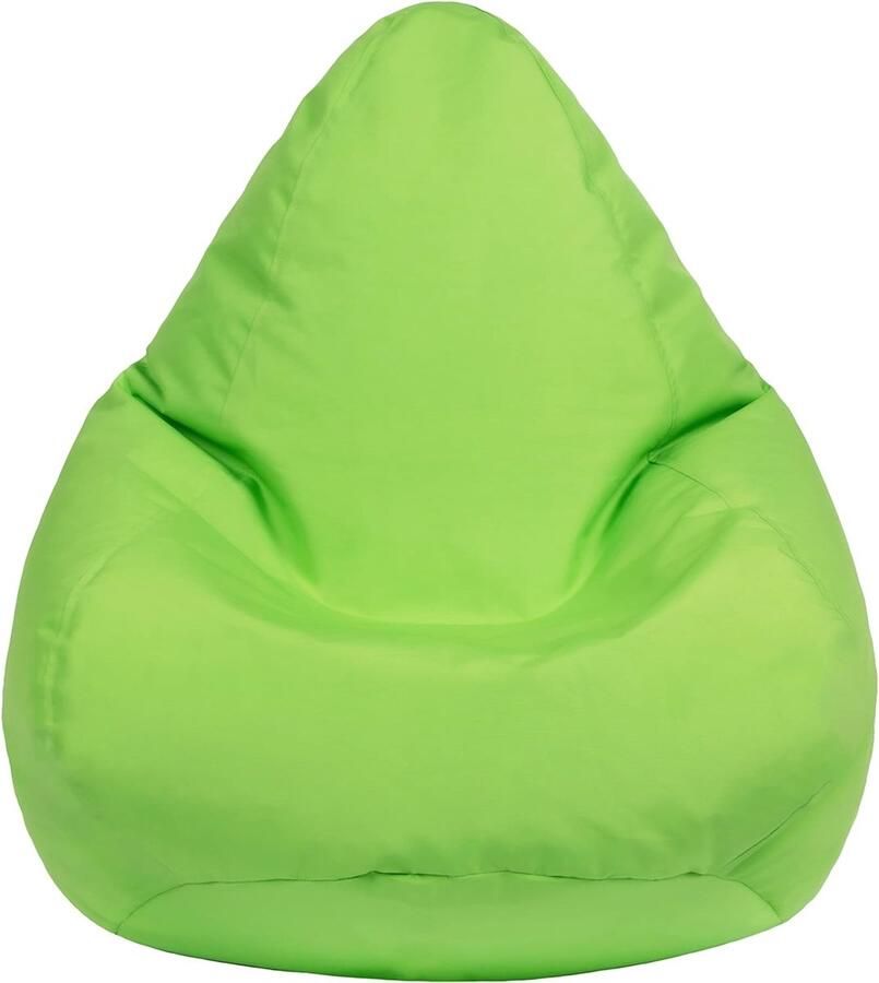 Zitzak voor kinderen gamerstoel waterbestendig voor binnen en buiten woonkamer beanbag ergonomisch design voor lichaamsondersteuning (limoen zitzak)