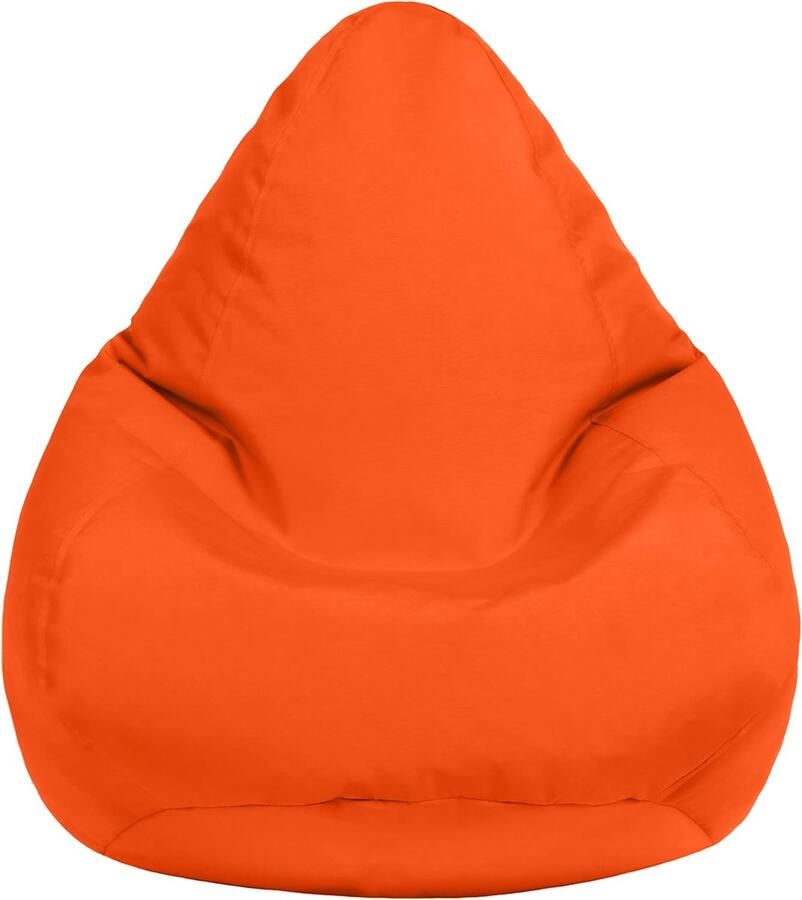 Zitzak voor kinderen gamerstoel waterbestendige meubels voor binnen en buiten woonkamer Bean Bag zitting ergonomisch design voor lichaamsondersteuning (oranje zitzak)