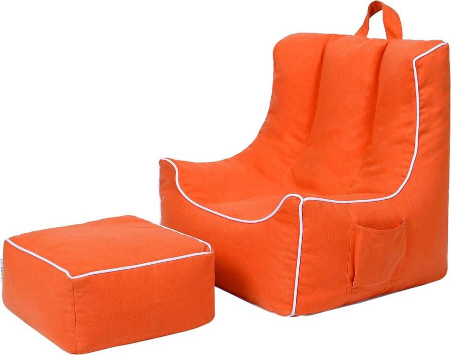 Charles Stretch-stoelhoes verkrijgbaar in verschillende kleuren voor ronde en hoekige stoelleuningen met een bi-elastische pasvorm. Getest volgens de Oeko-Tex Standaard 100 'vertrouwen in textiel'. oranje. Set van 4 stuks - Foto 13