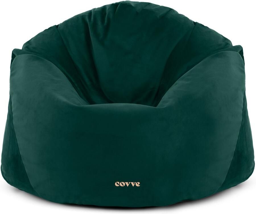 Zitzak voor Volwassenen – Grote Zitzak XXL – Zachte Fluwelen Gaming Zitzak Stoel – Ergonomische en Comfortabele Zitzakken voor Woonkamer & Slaapkamer – Groente