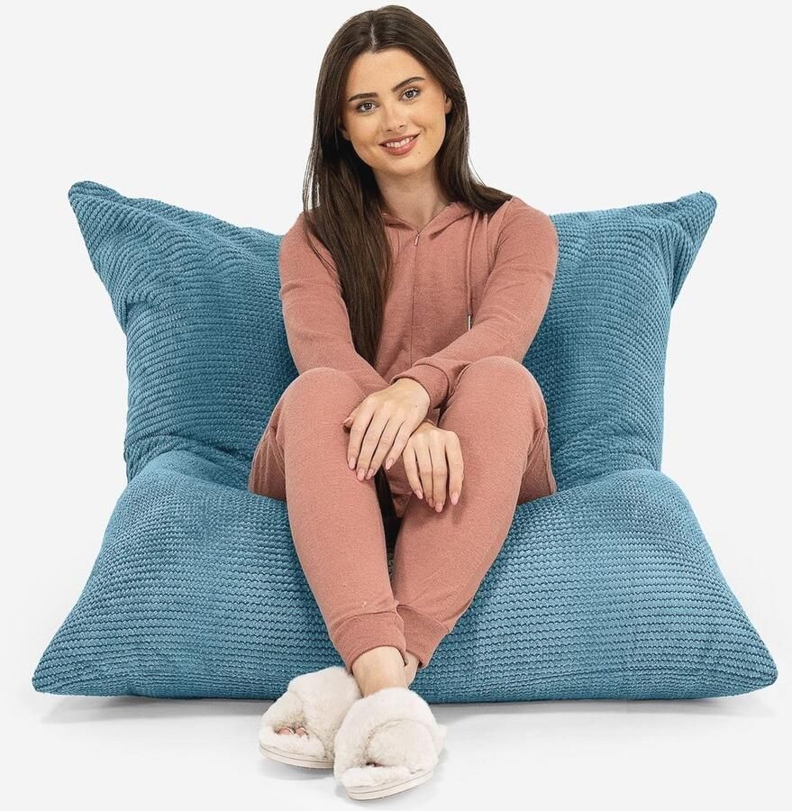 Zitzak XXL Vloerkussen Poef Luxe Relaxmeubel voor Kinderen en Volwassenen